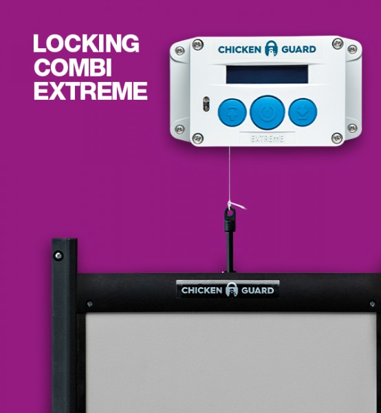 ChickenGuard Extreme, automatische Hühnerklappe - Combi - mit Door Kit